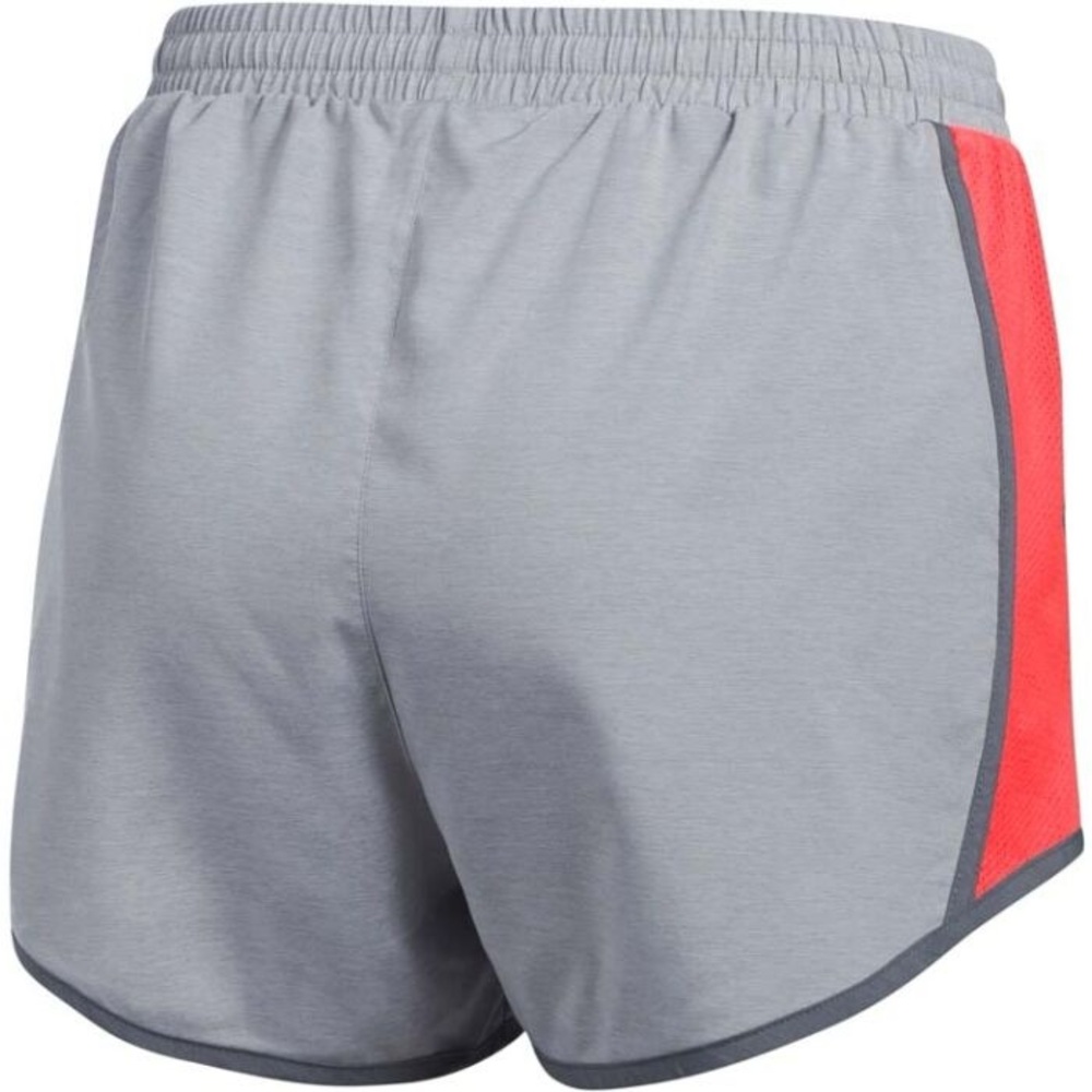 Under Armour Gray and Orange FLY BY Athletic Shorts with Dolphin Hem SIZE L - Picture 4 of 9